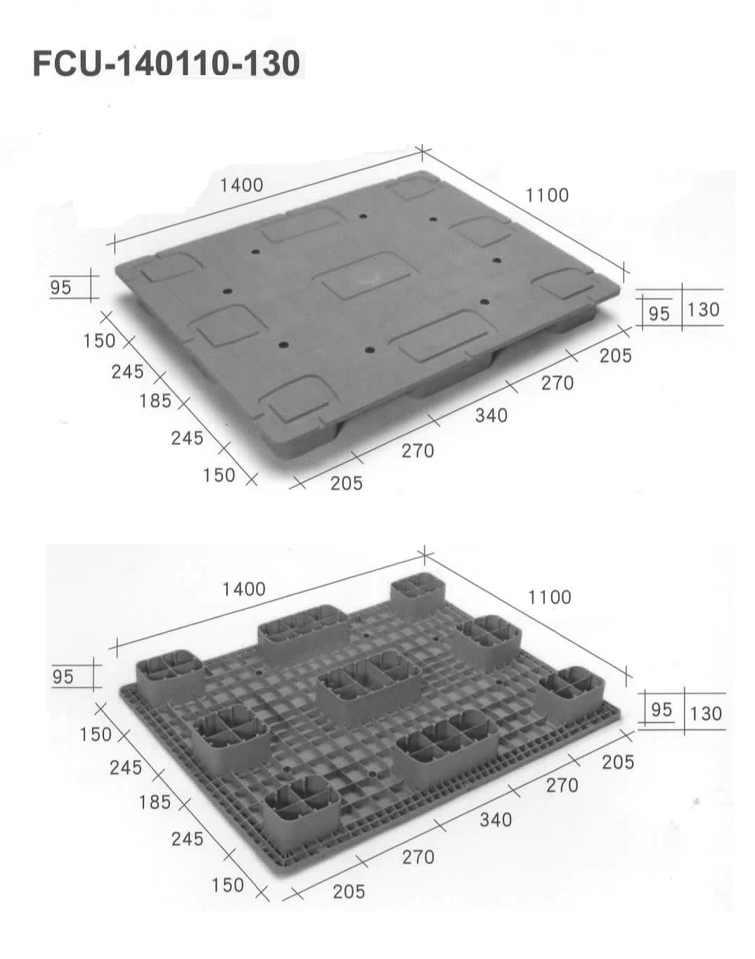 FCU-140110-130九宮型塑膠棧板（南亞塑膠志向企業）