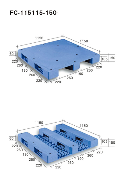 FC-115115-150四叉口川字型塑膠棧（南亞塑膠志向企業）