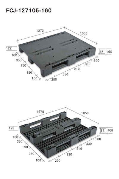 FCJ-127105-160四叉口川字型塑膠棧板（南亞塑膠志向企業）